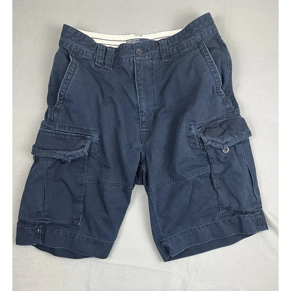 Ralph Lauren Polo Men's‎ Cargo Shorts Size 32 Blue
